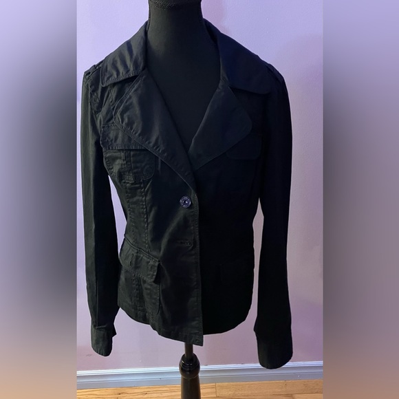 Black fitted button up blazer size L - Picture 7 of 14